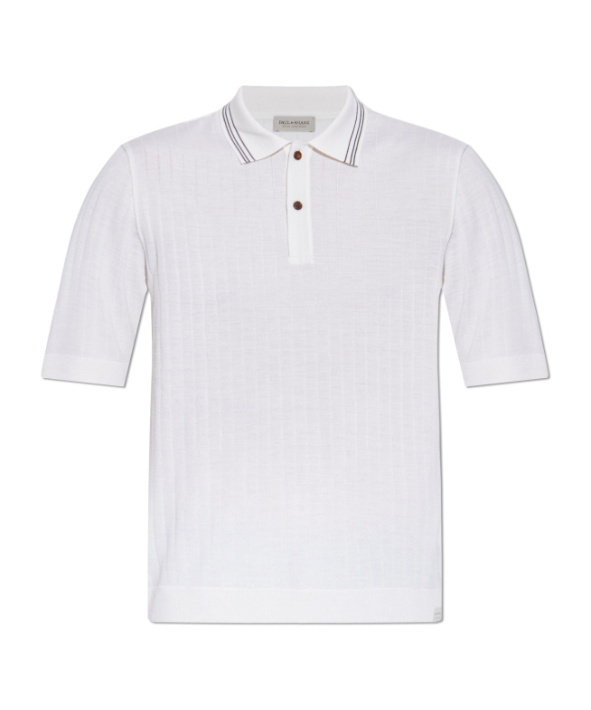 Paul & Shark Short-sleeved Polo Shirt In White