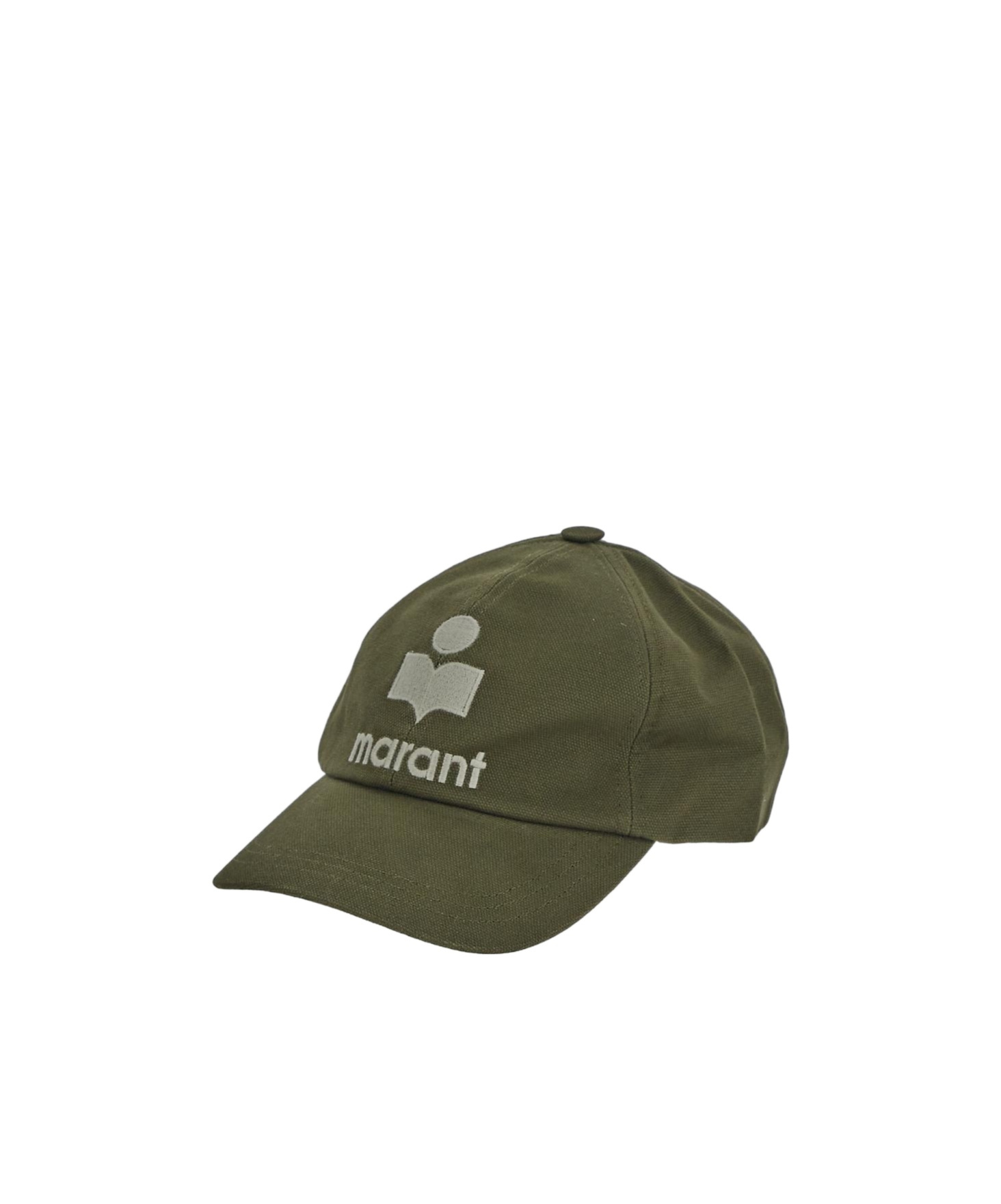 Isabel Marant Tyron Logo-embroidered Cap In Green