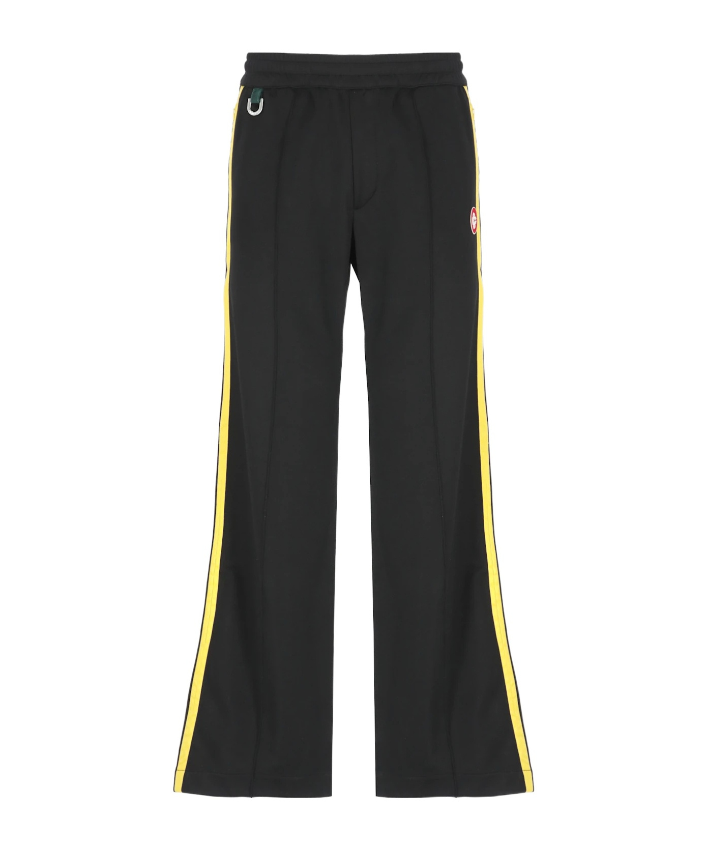 Casablanca Wide Leg Trousers Featuring Metallic Front In Multi