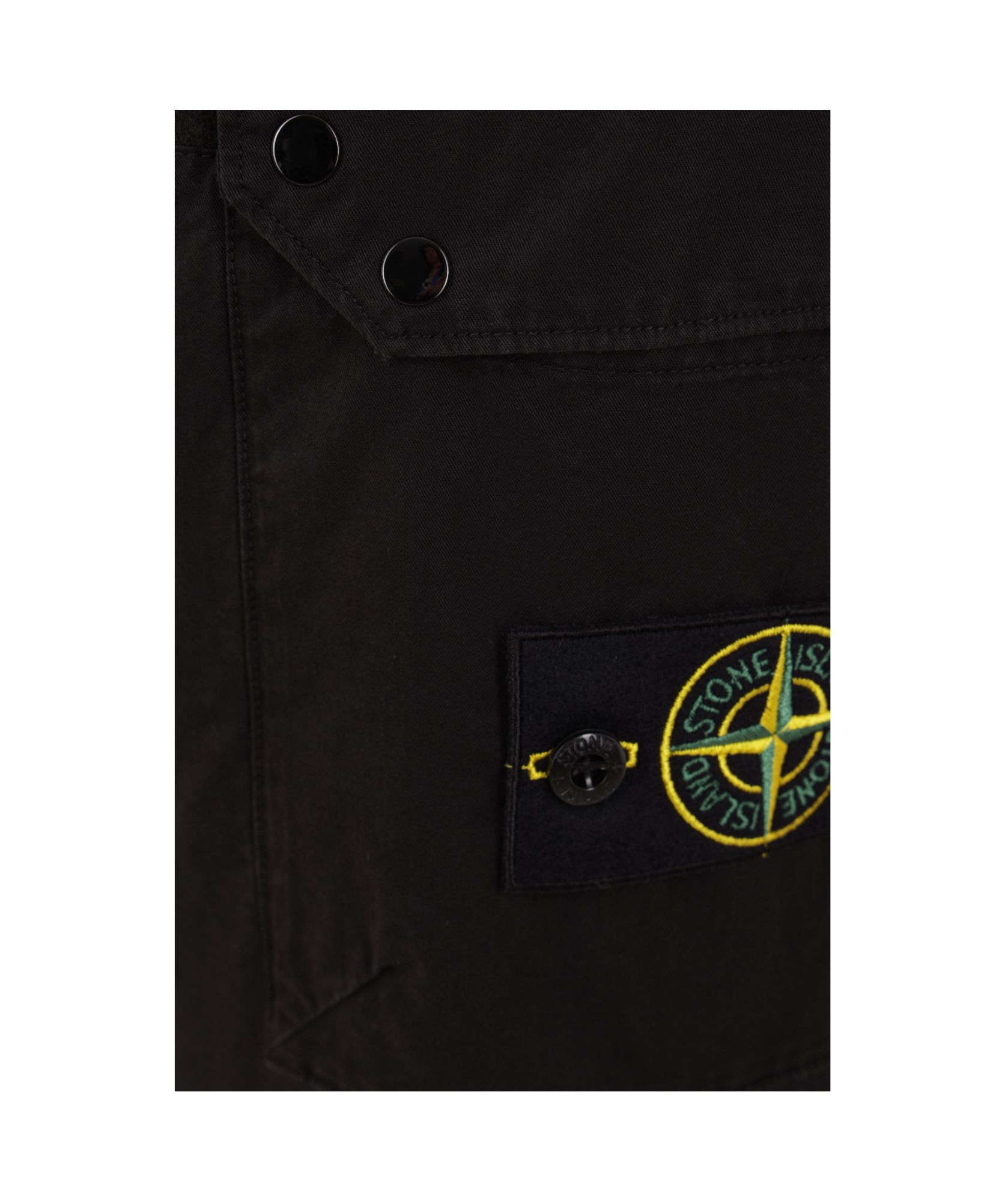 Stone Island Compass-badge Panelled Track Pants In Black