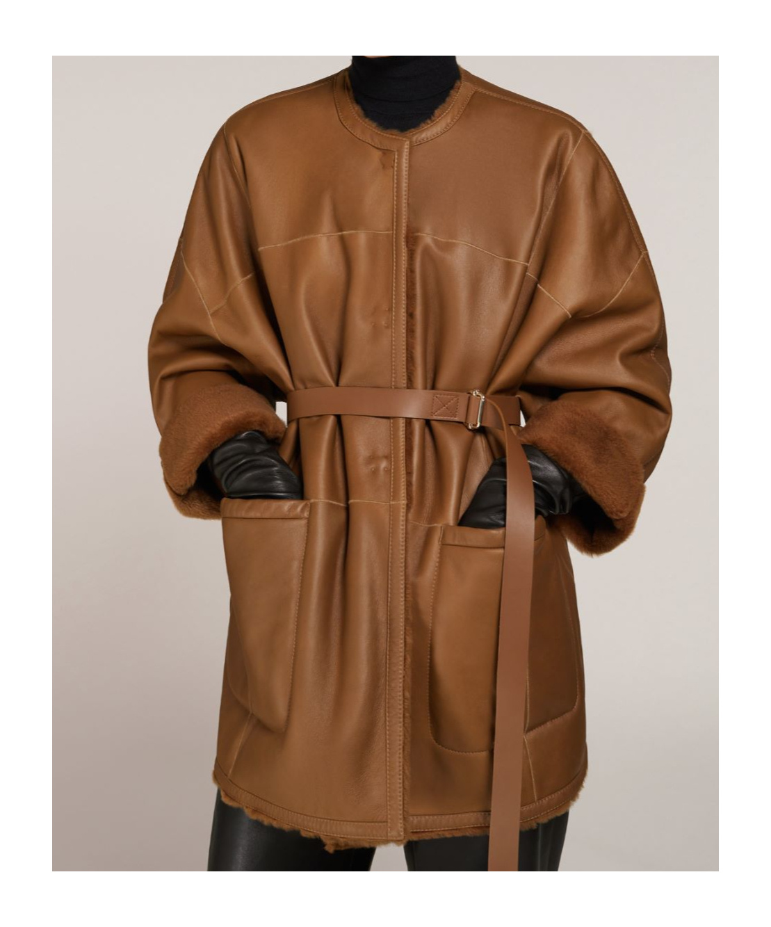 Max Mara Double-sided Lacon Wool Cardigan Coat In Brown