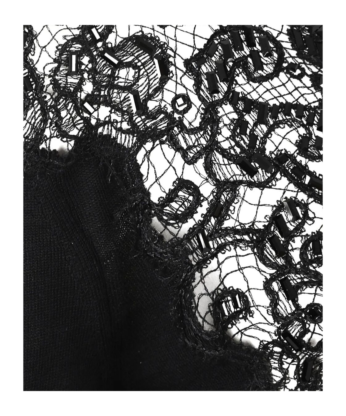 Ermanno Scervino Long Sleeve Sweater In Black