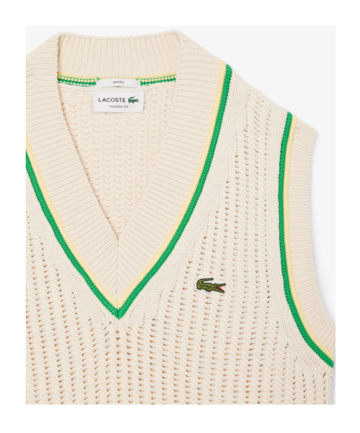 Shop Lacoste Logo-patch Vest In White