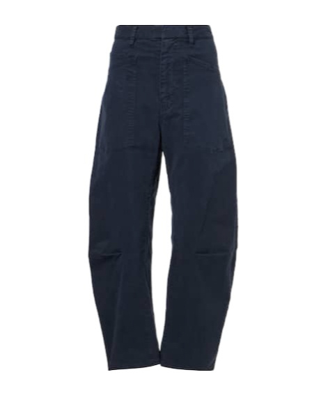 Nili Lotan Denim Trousers With Belt Loops In Black