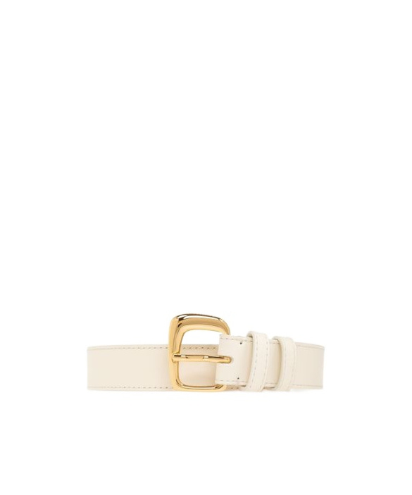 Jacquemus La Ceinture Ovalo J Buckle Belt In Nude