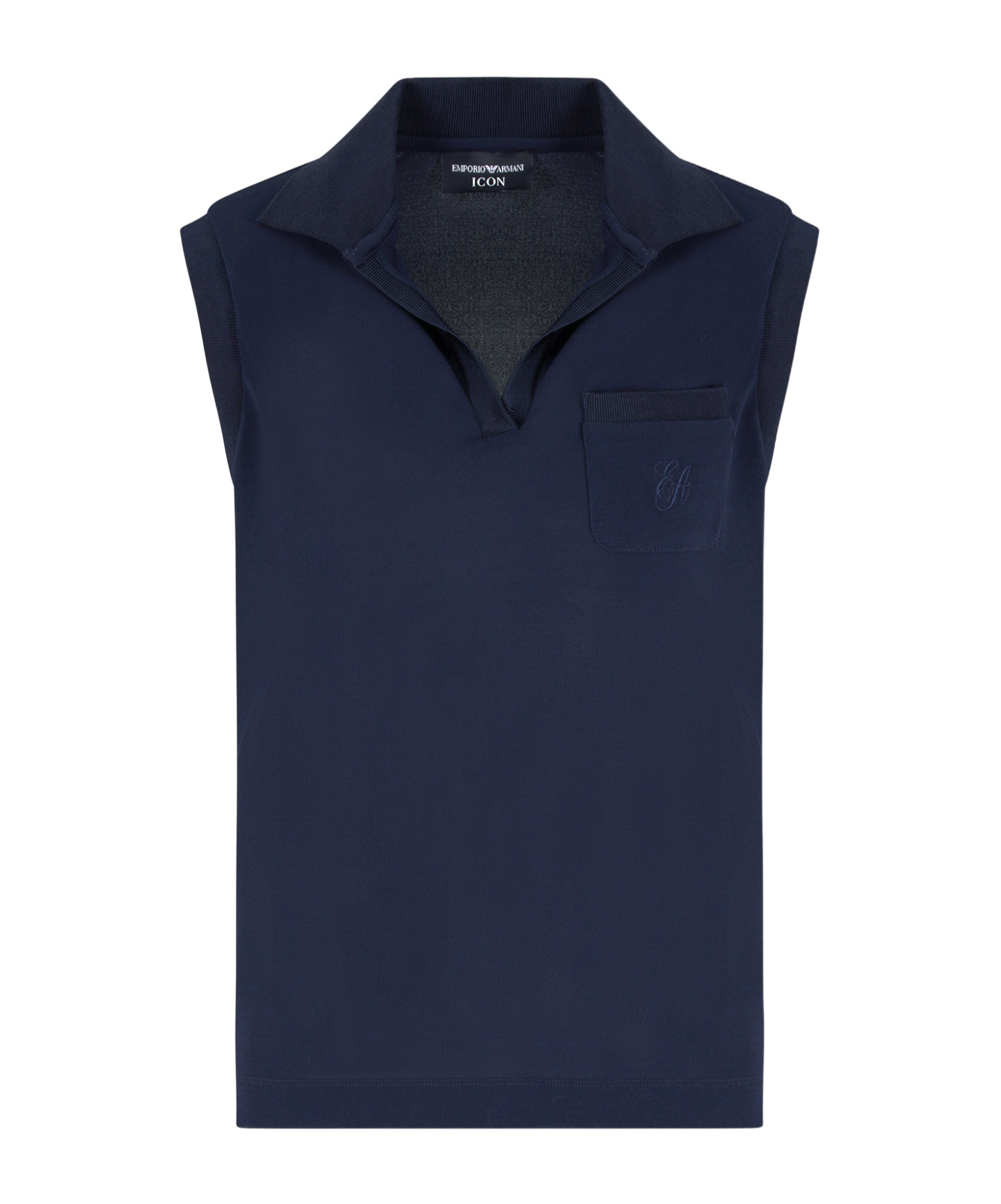 EMPORIO ARMANI LOGO-EMBROIDERED VEST