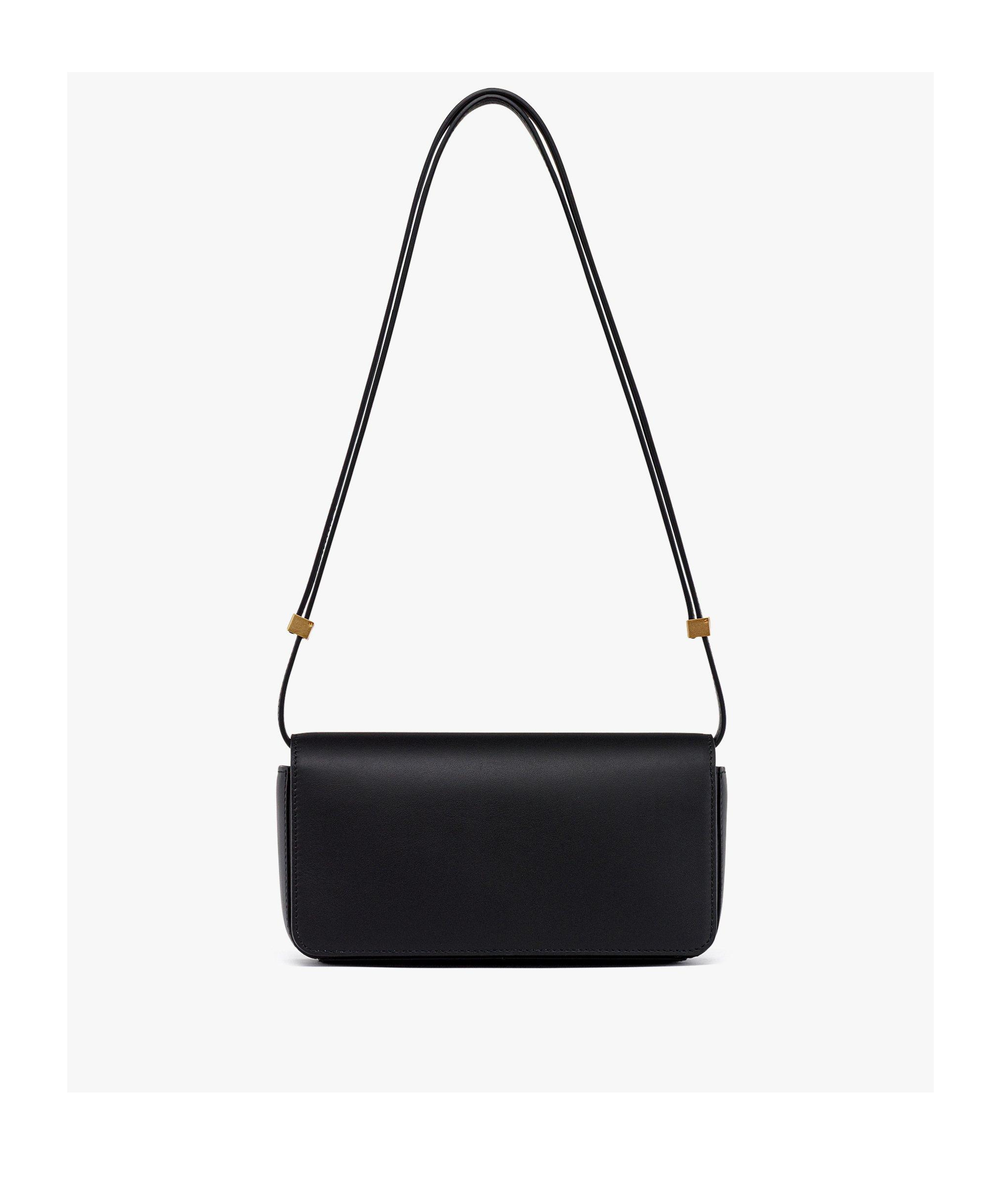 Mcm Flip Shoulder Bag In Black