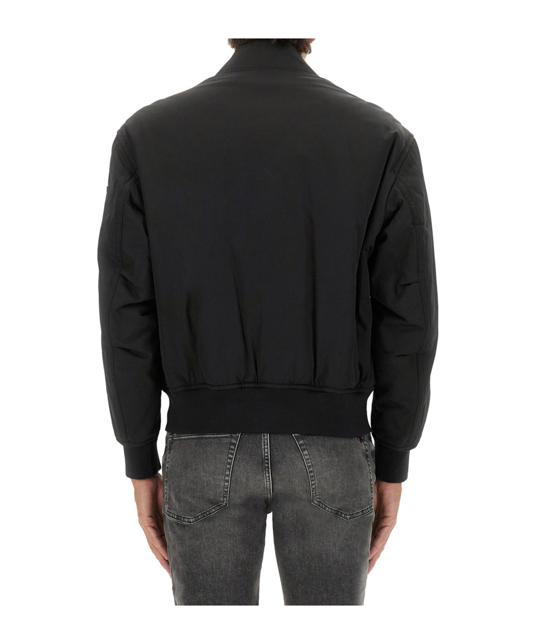 Hugo Boss Boss Bomber Jacket With Removable Lining In Black
