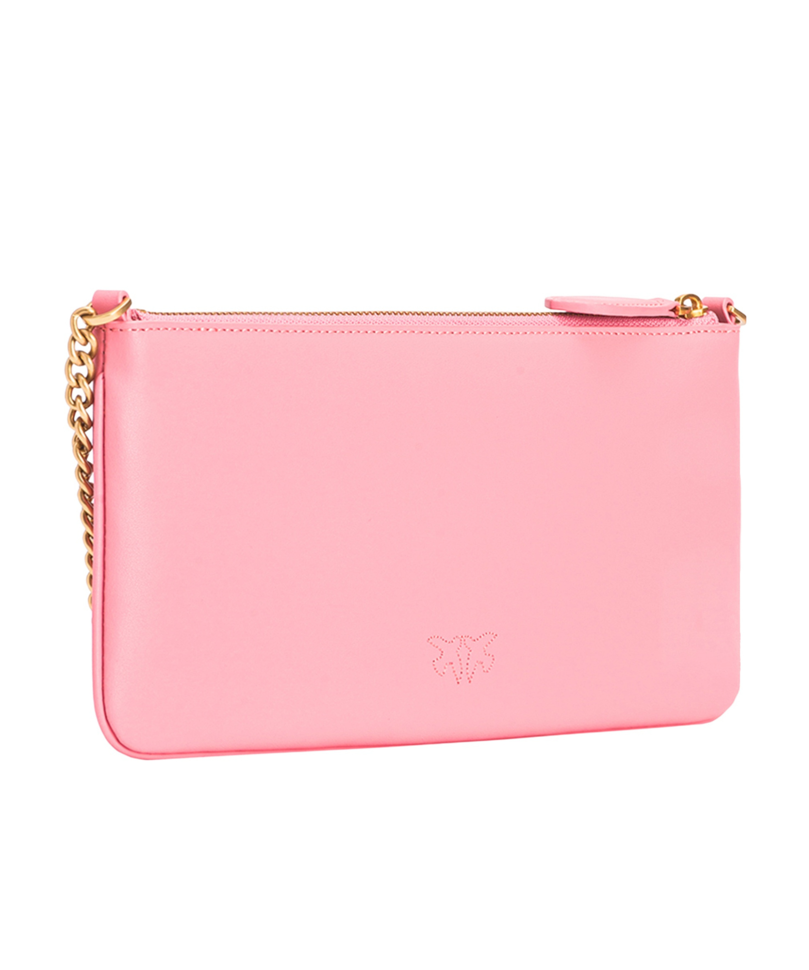 Pinko Chain Zipper Shoulder Bag In Pink