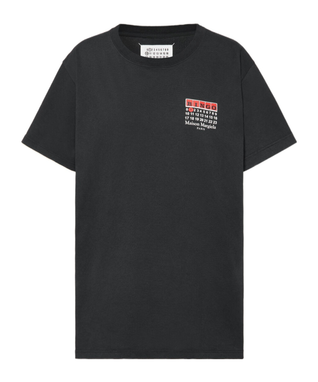 Maison Margiela Bingo-print Cotton T-shirt Clothing In Black