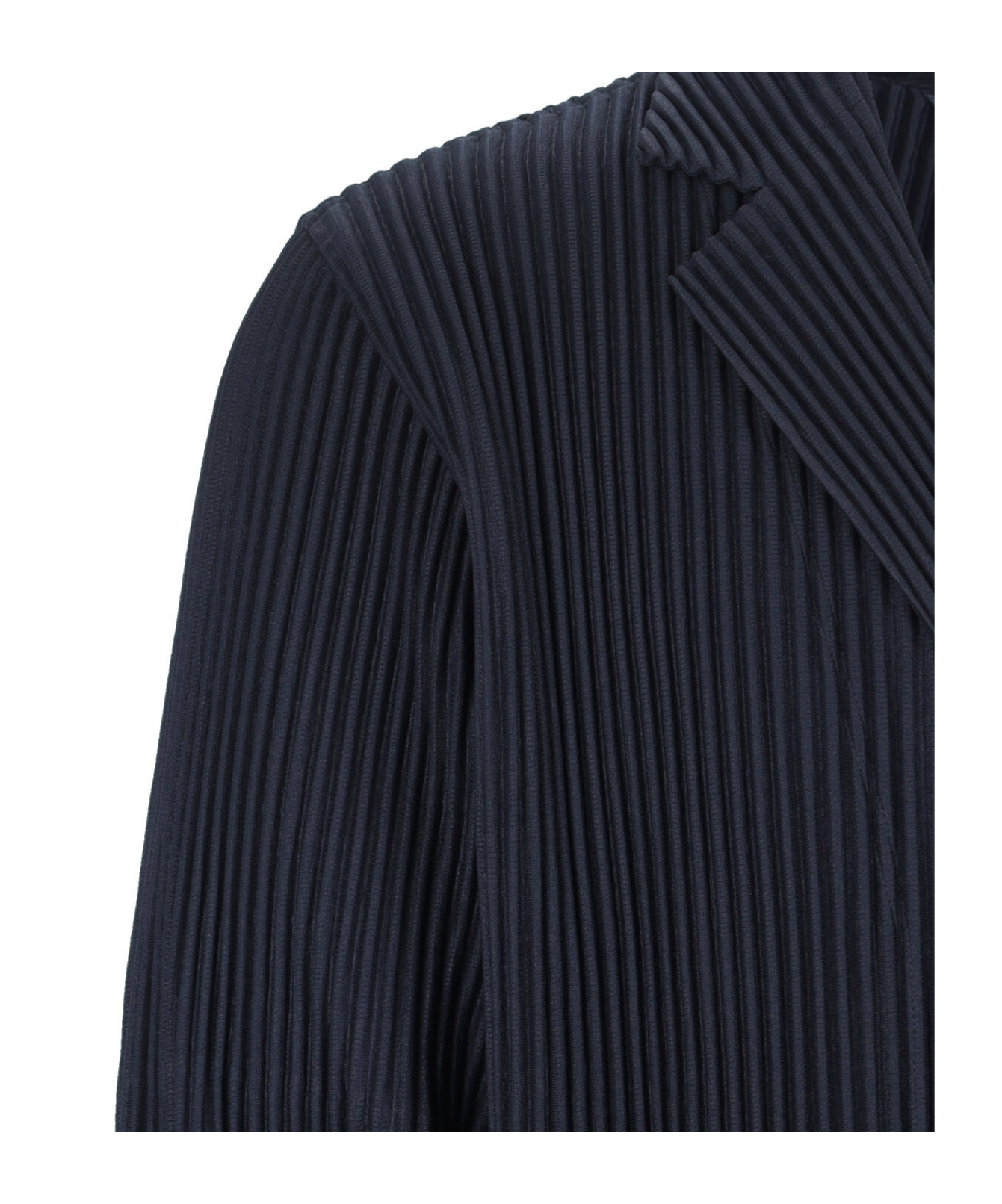 Shop Issey Miyake Plissé Blazer In Black