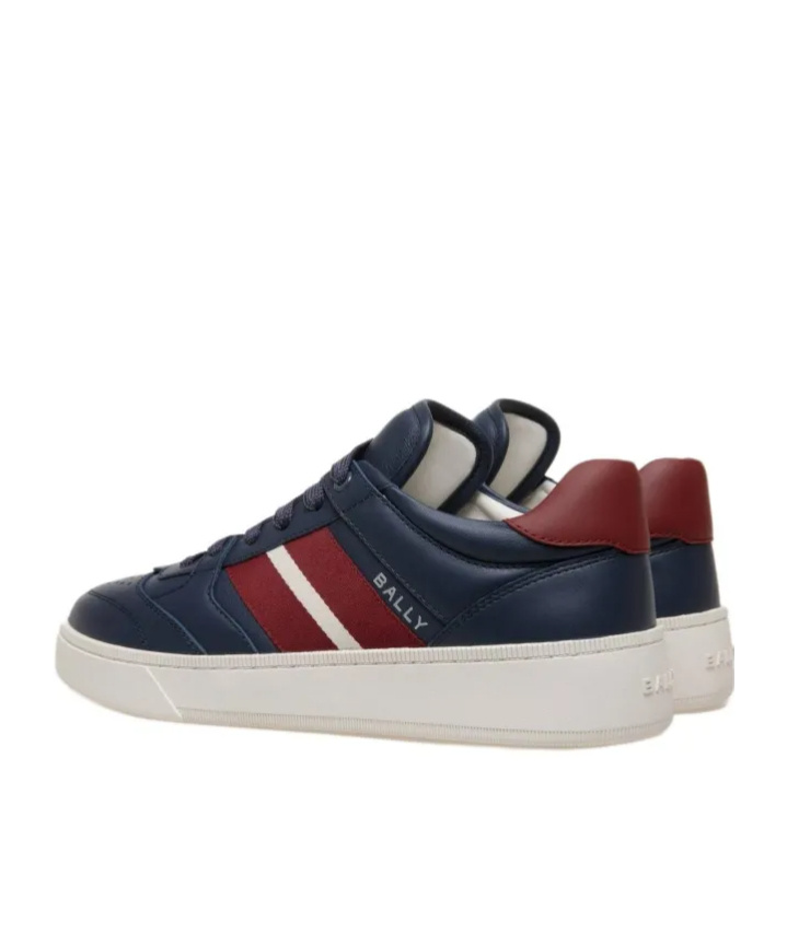 Bally Low Top Sneakers Perforated Toebox In Multicolor