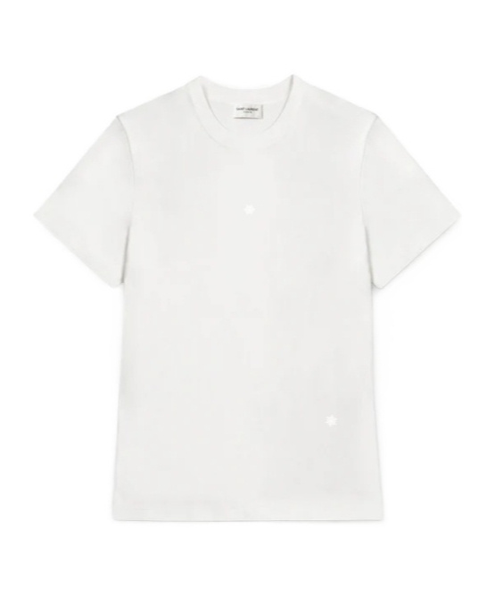 Saint Laurent Item O-neck Short-sleeved T-shirt In White