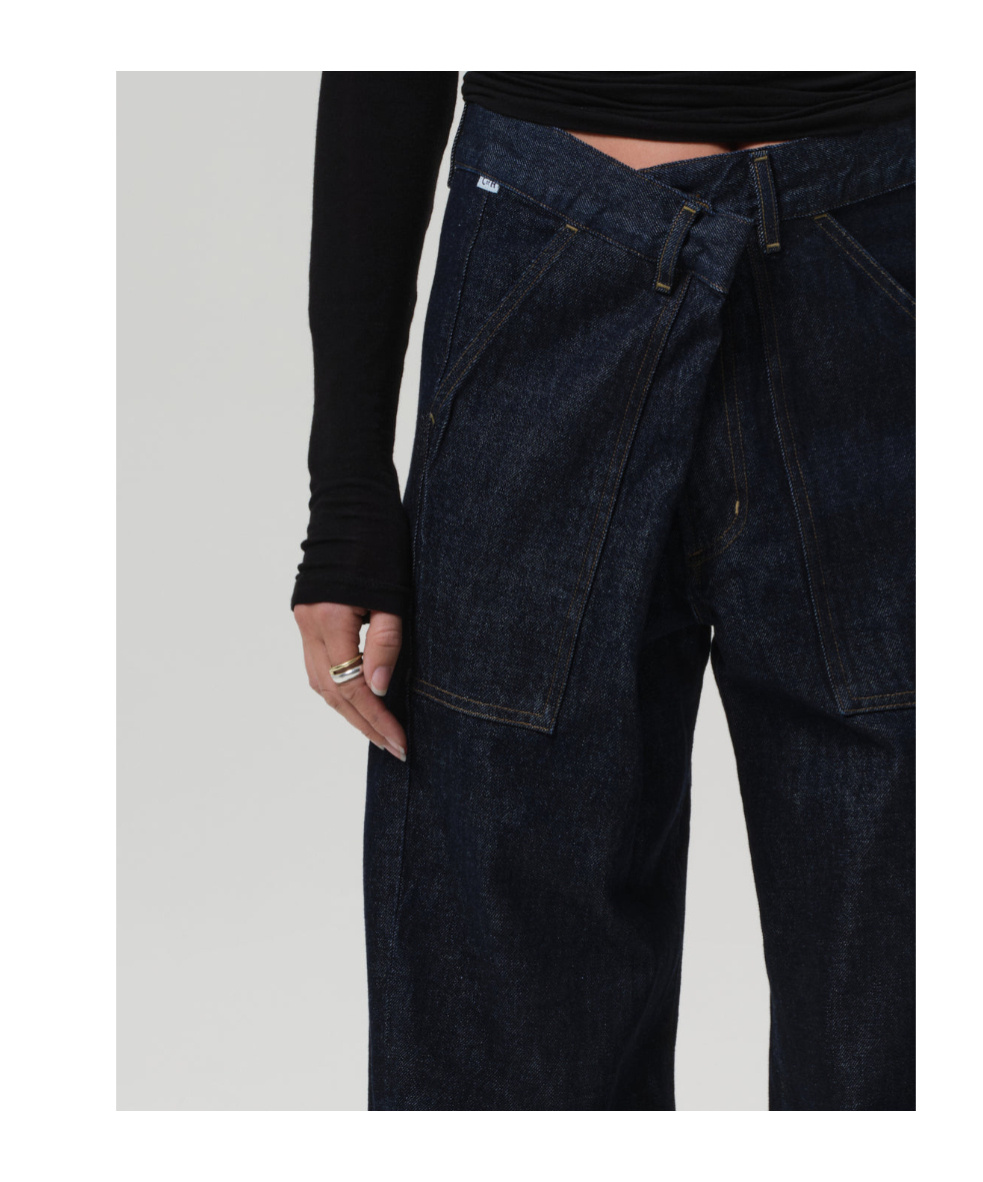 Citizen Of Humanity Ines Utility Trouser In Blue