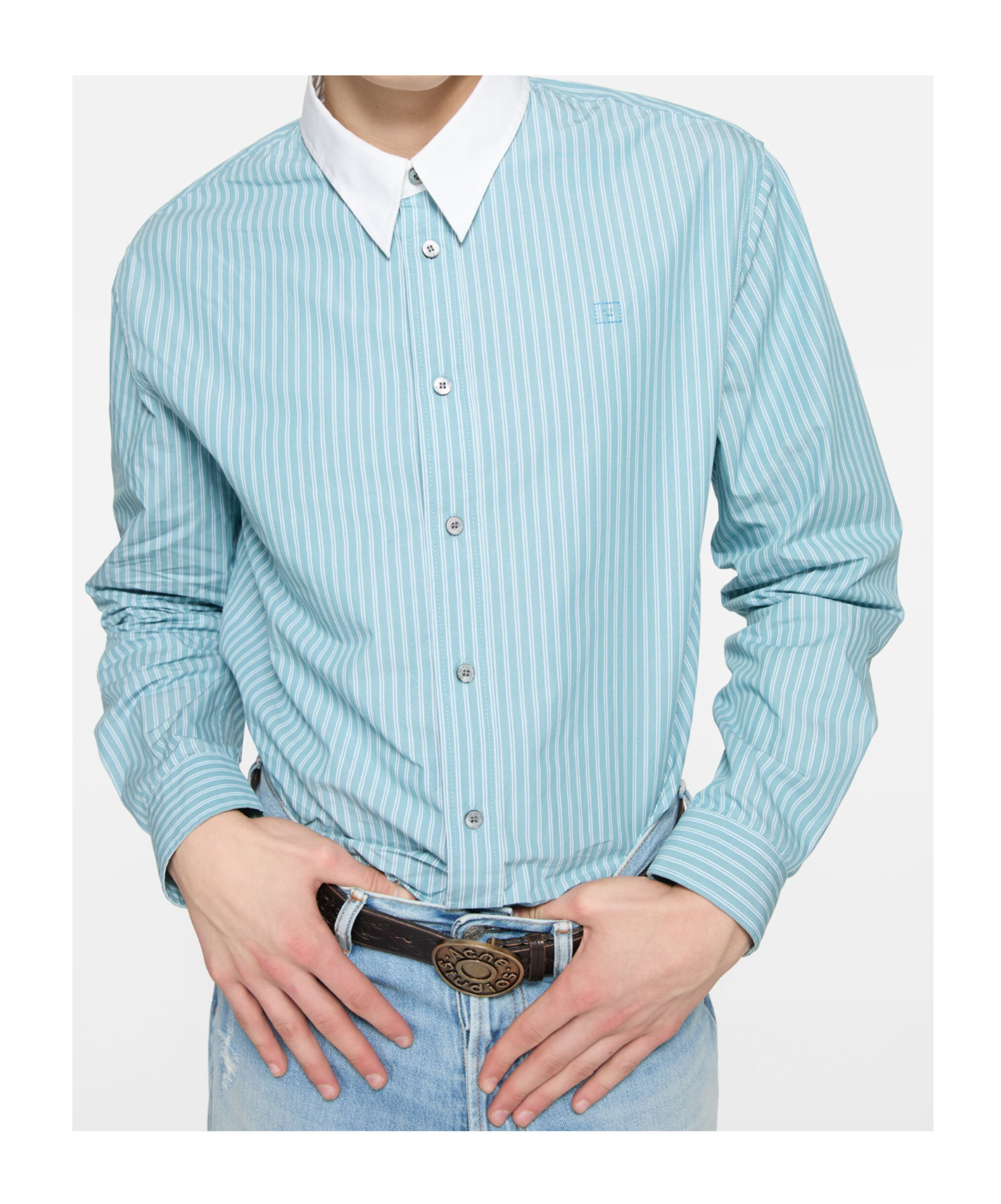 Acne Studios Button-up Shirt In Blue