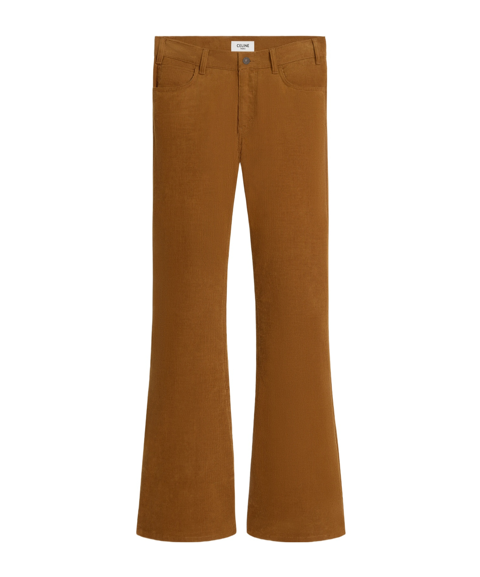 Celine Belt-loop Jeans In Brown