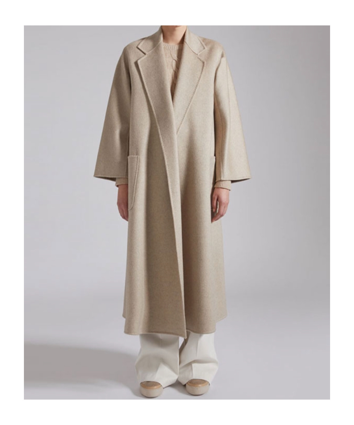 Max Mara Luxurious Cashmere Jacket In Beige For The Modern Woman In Nude