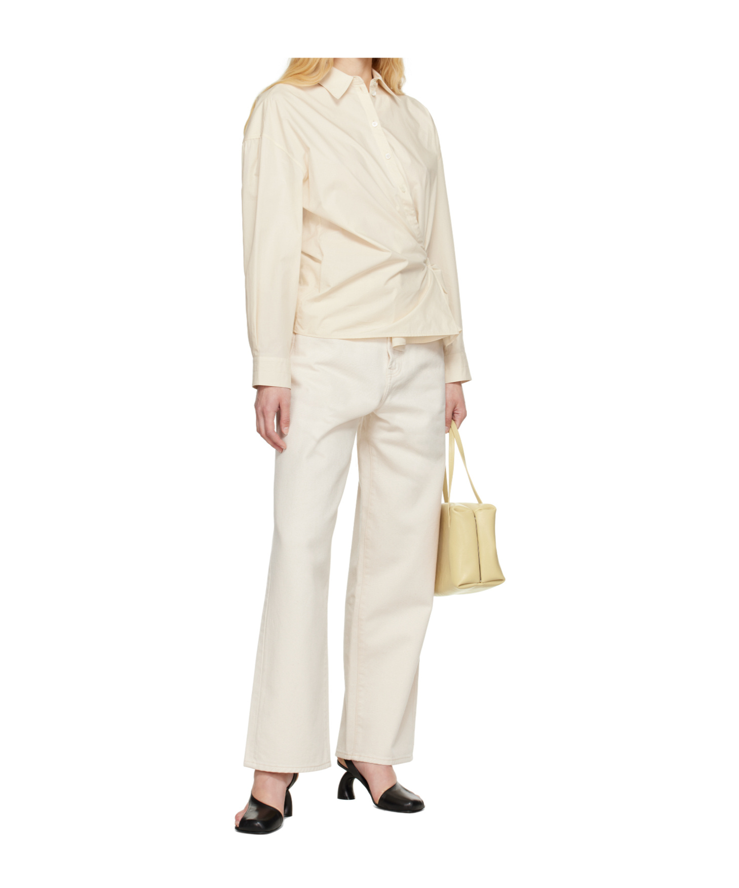 Rohe Low-rise Wide-leg Jeans In White