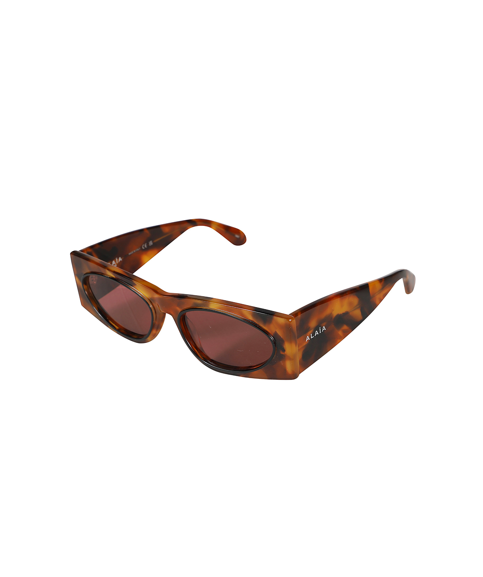 Shop Alaïa Cat-eye Frame Sunglasses In Red