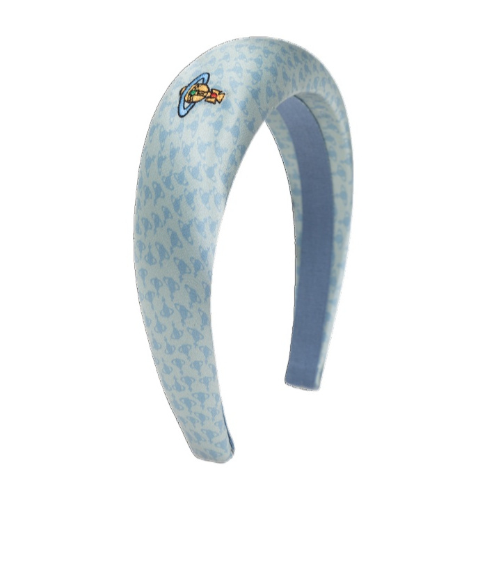 Vivienne Westwood Hilma Orb Silk Headband In Blue