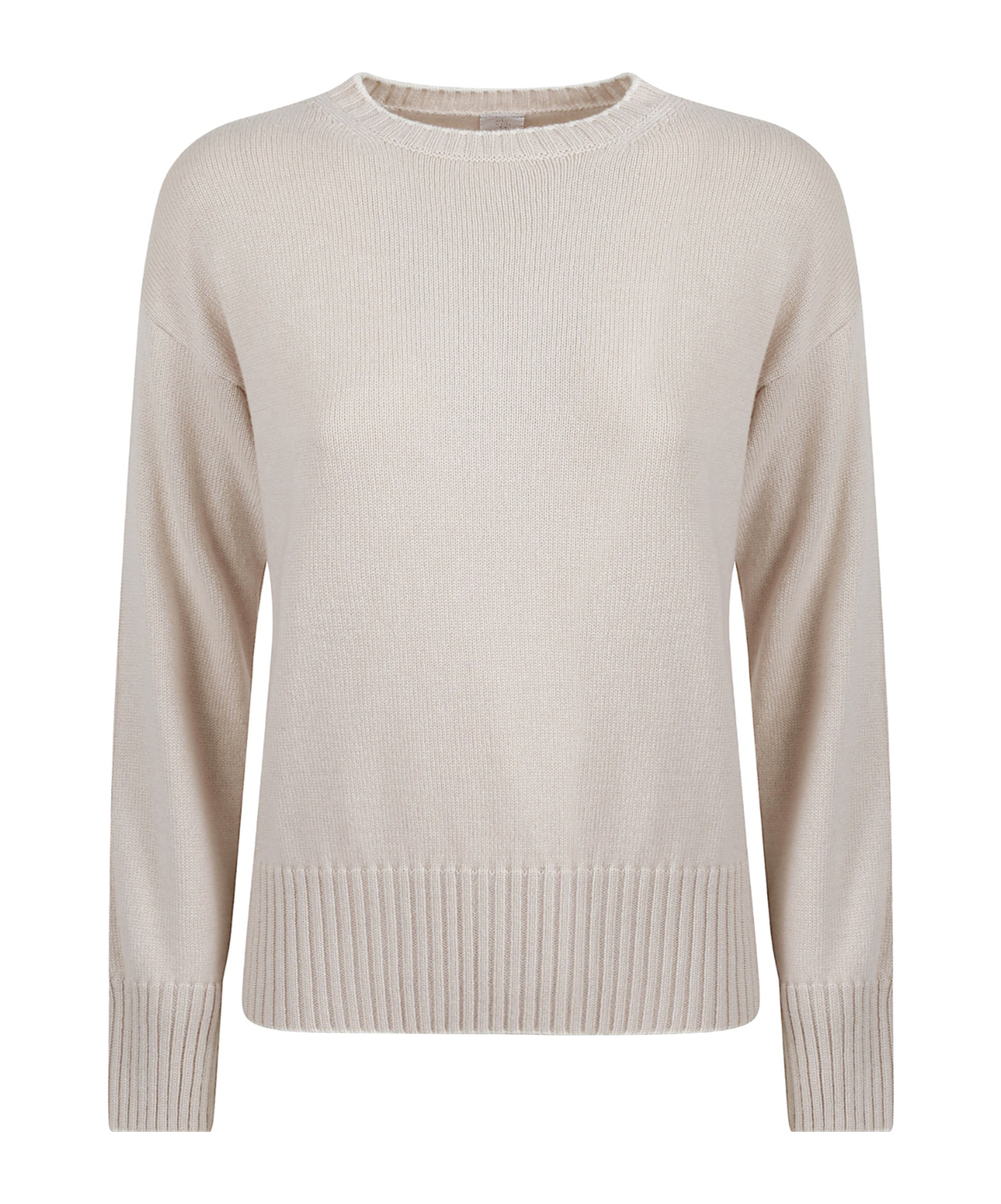 Eleventy Round-neck Knitted Sweater In Neutral