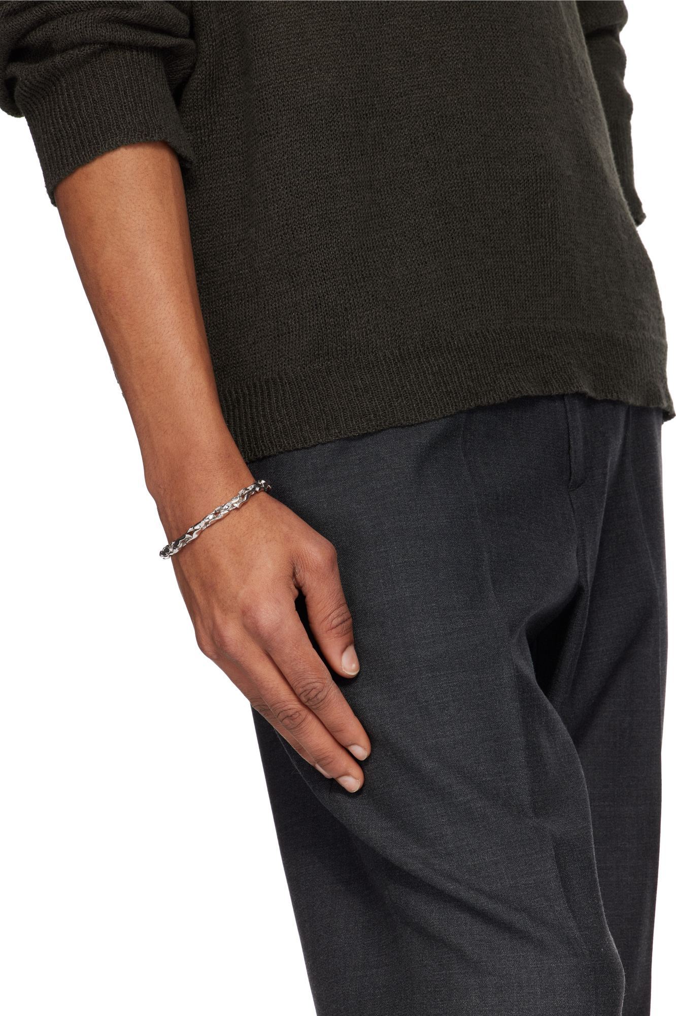 Emanuele Bicocchi Chain Bracelet In Gray
