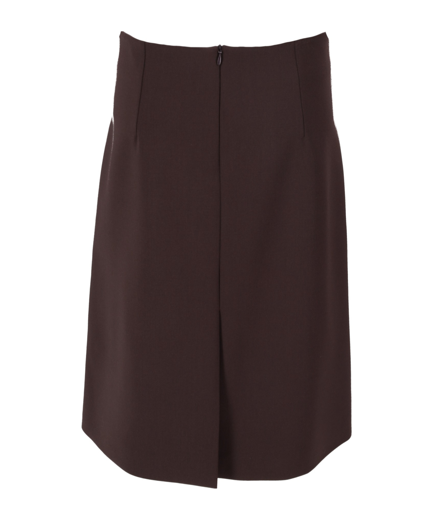 P.a.r.o.s.h Back-slit Midi Skirt In Brown