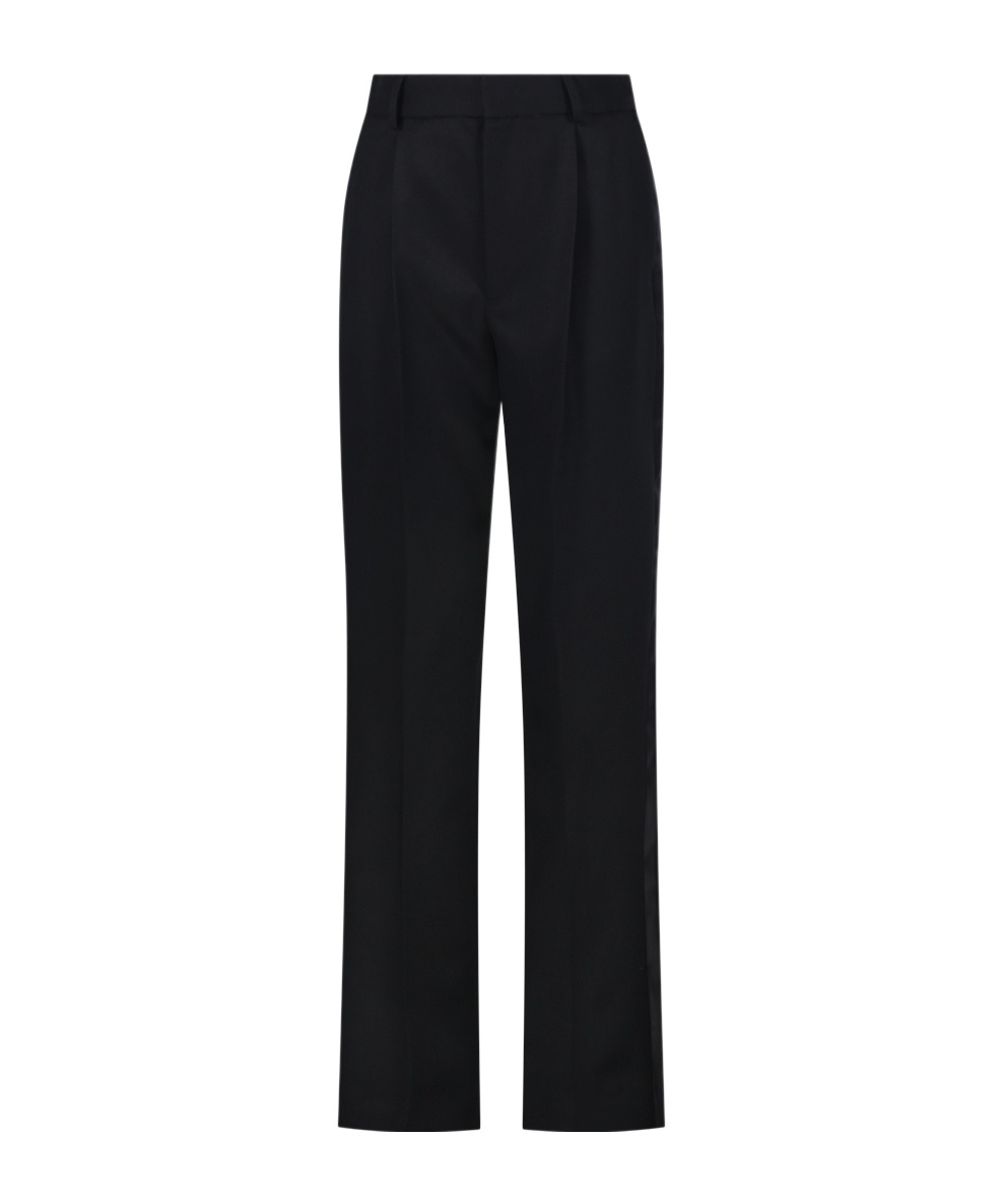 Victoria Beckham Straight Leg Tailored Trouser In Black