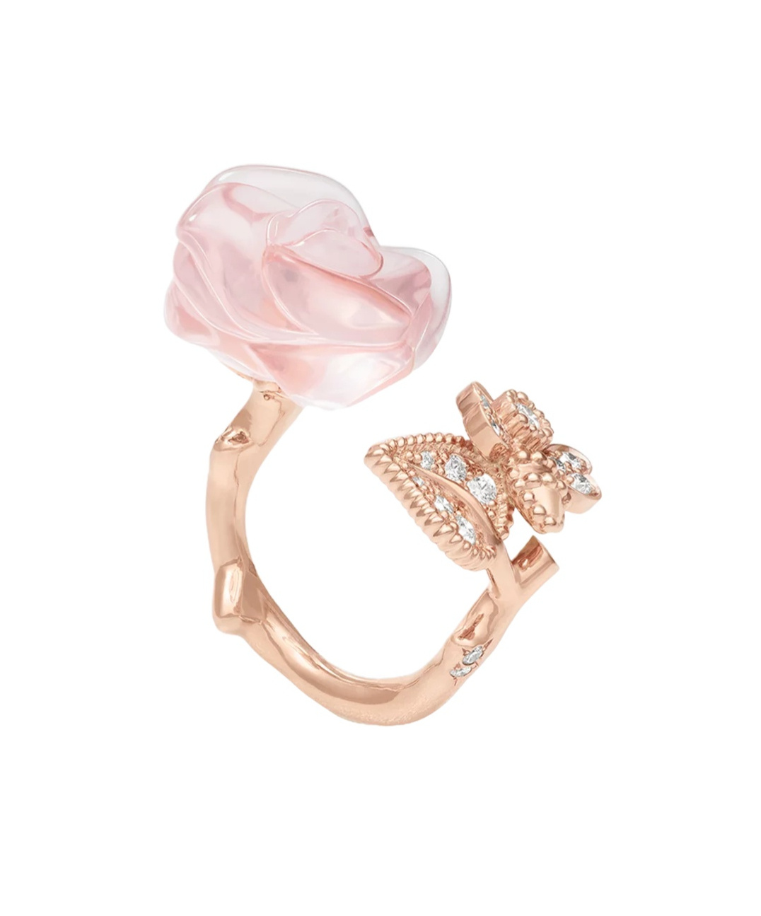 Dior Rose Ring In Gold