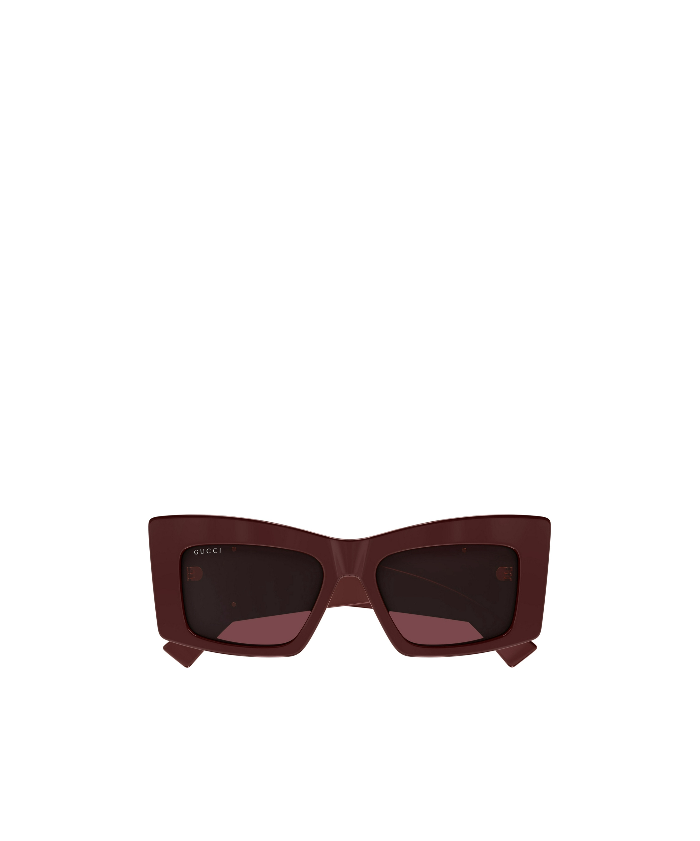 Gucci Geometric Frame Sunglasses In Brown