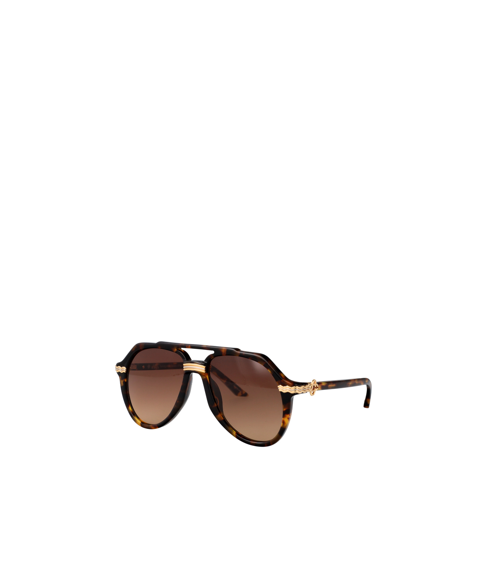 Casablanca Aviator Sunglasses In Brown
