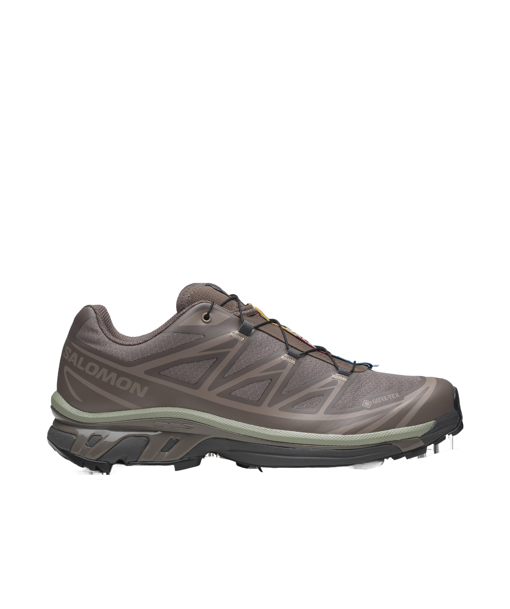 Salomon Xt-6 Gtx Round-head Sneakers In Black