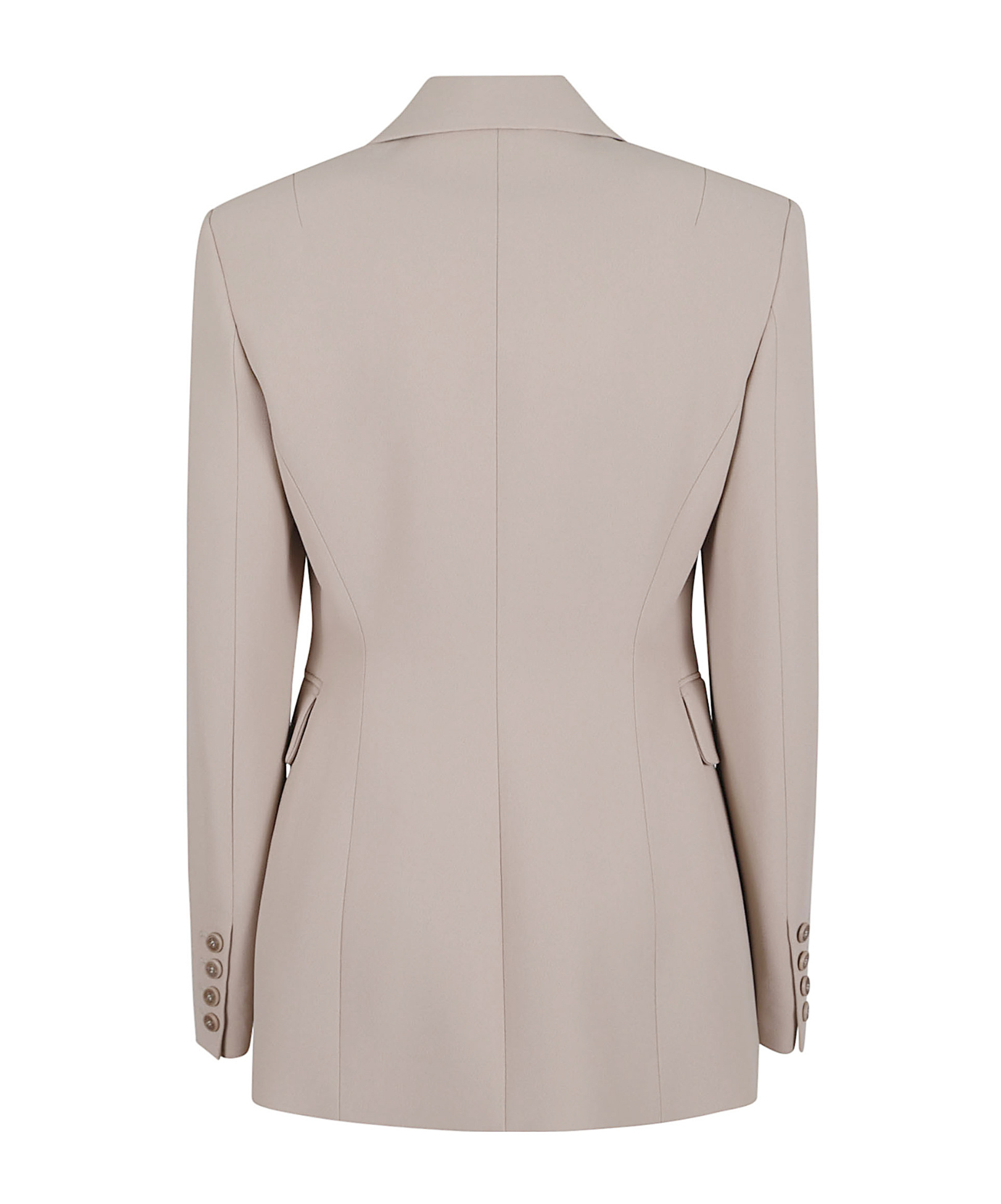 Ermanno Scervino Tailored Single Breasted Jacket With Flap Pockets In Neutral