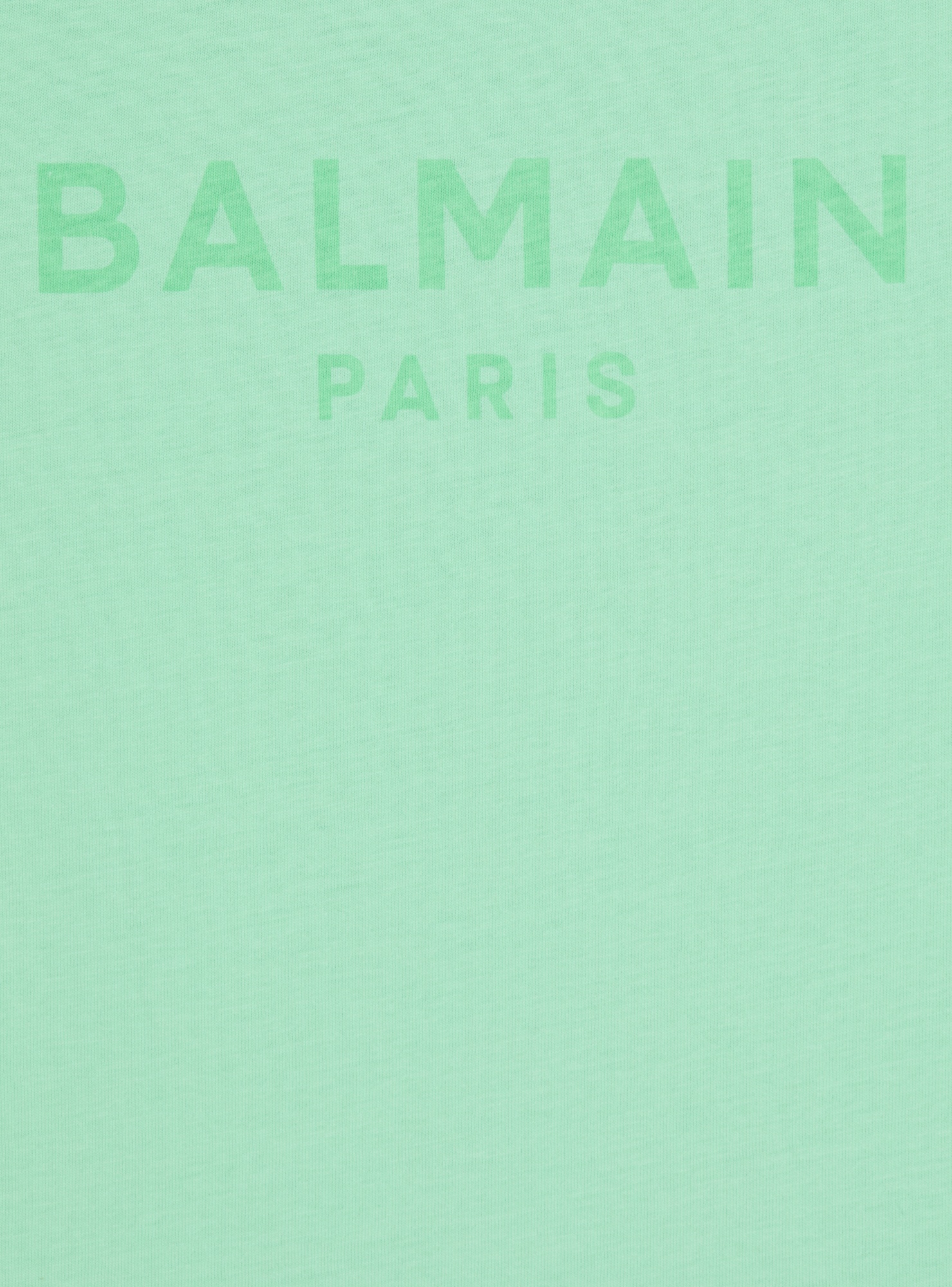 Balmain Logo-print Cotton Tank Top In Green