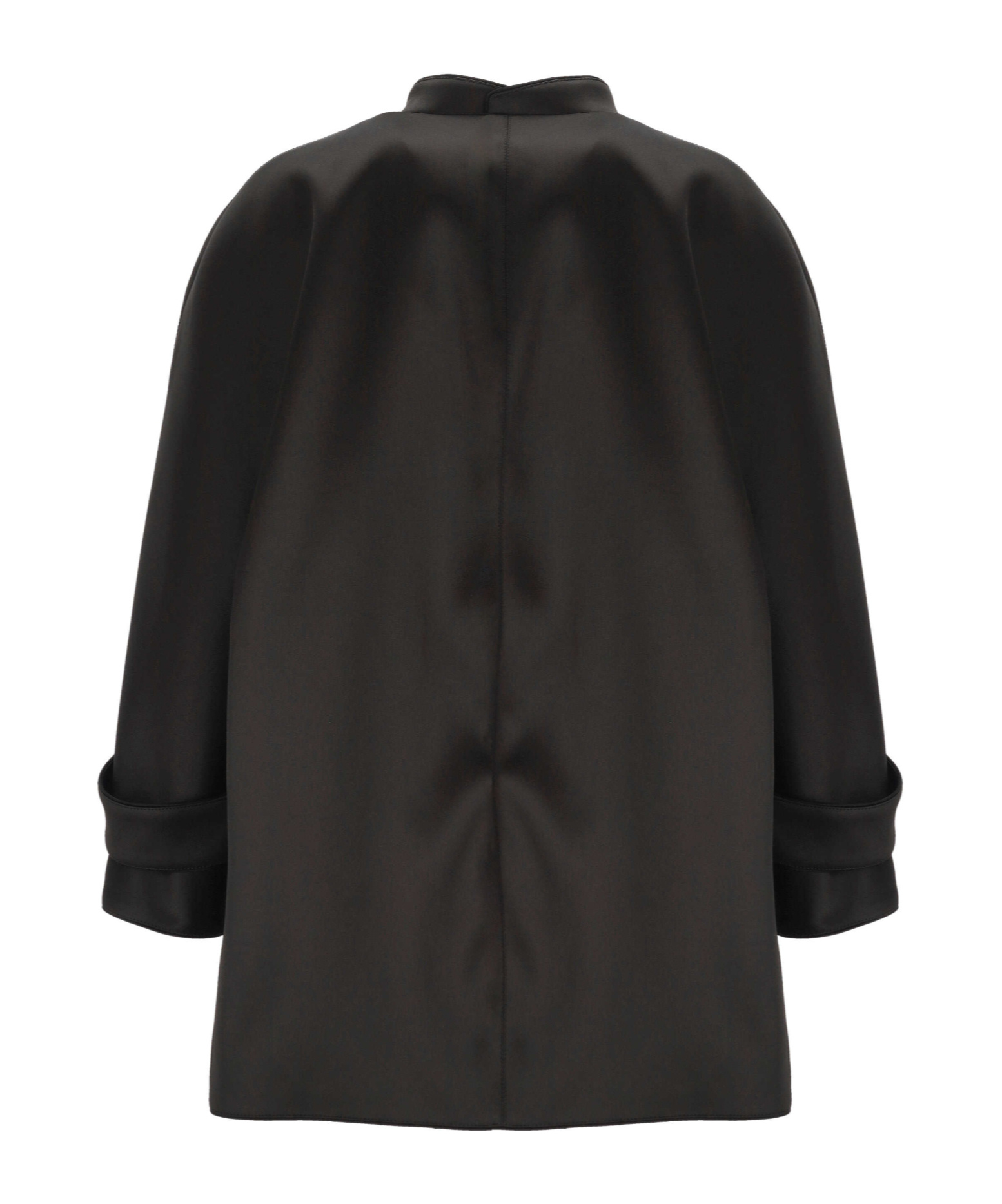 Ermanno Scervino Coat Stretch Polyester Folded Cuffs