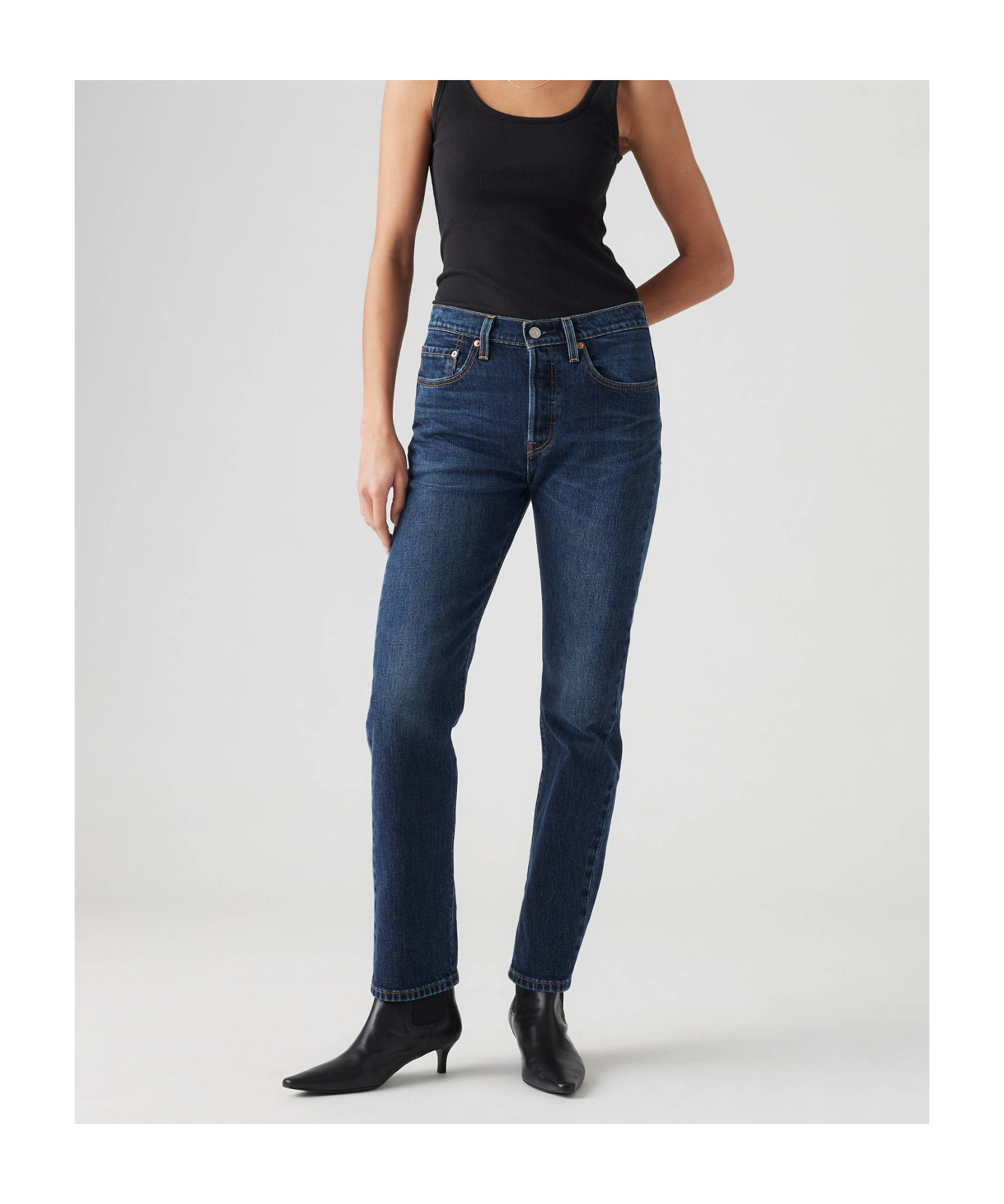Levi's Belt-loop Jeans In Black