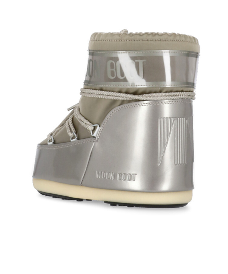 Moon Boot Lacing Snow Boots In Gray