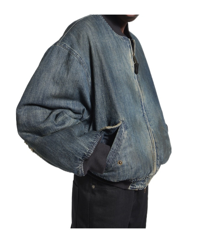 Balenciaga Standard Bomber In Blue
