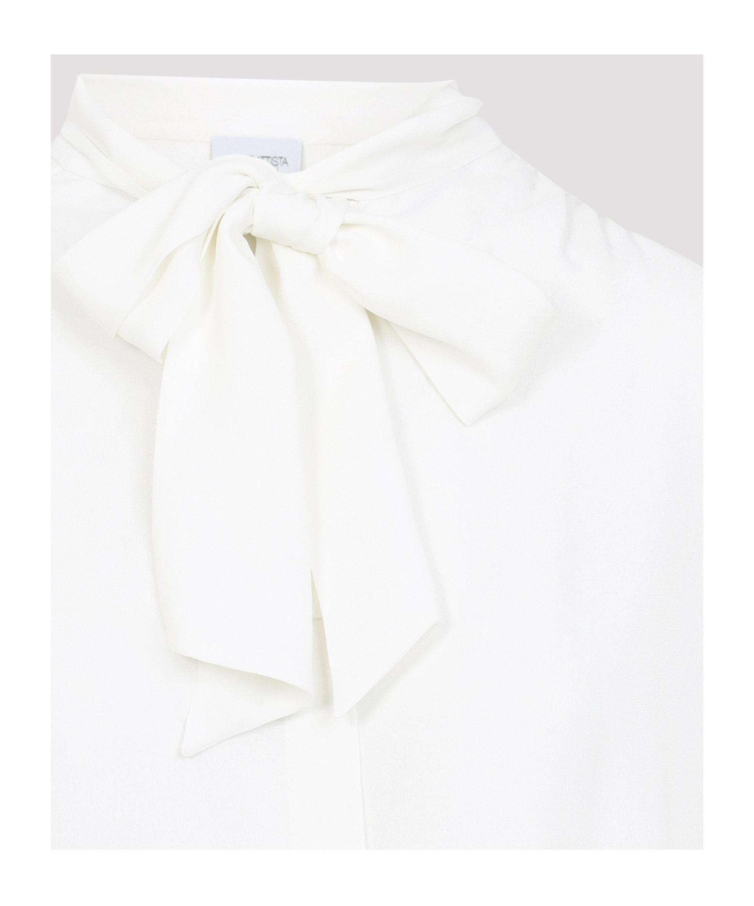 Giambattista Valli Long-sleeved Blouse In Silk Blend In White
