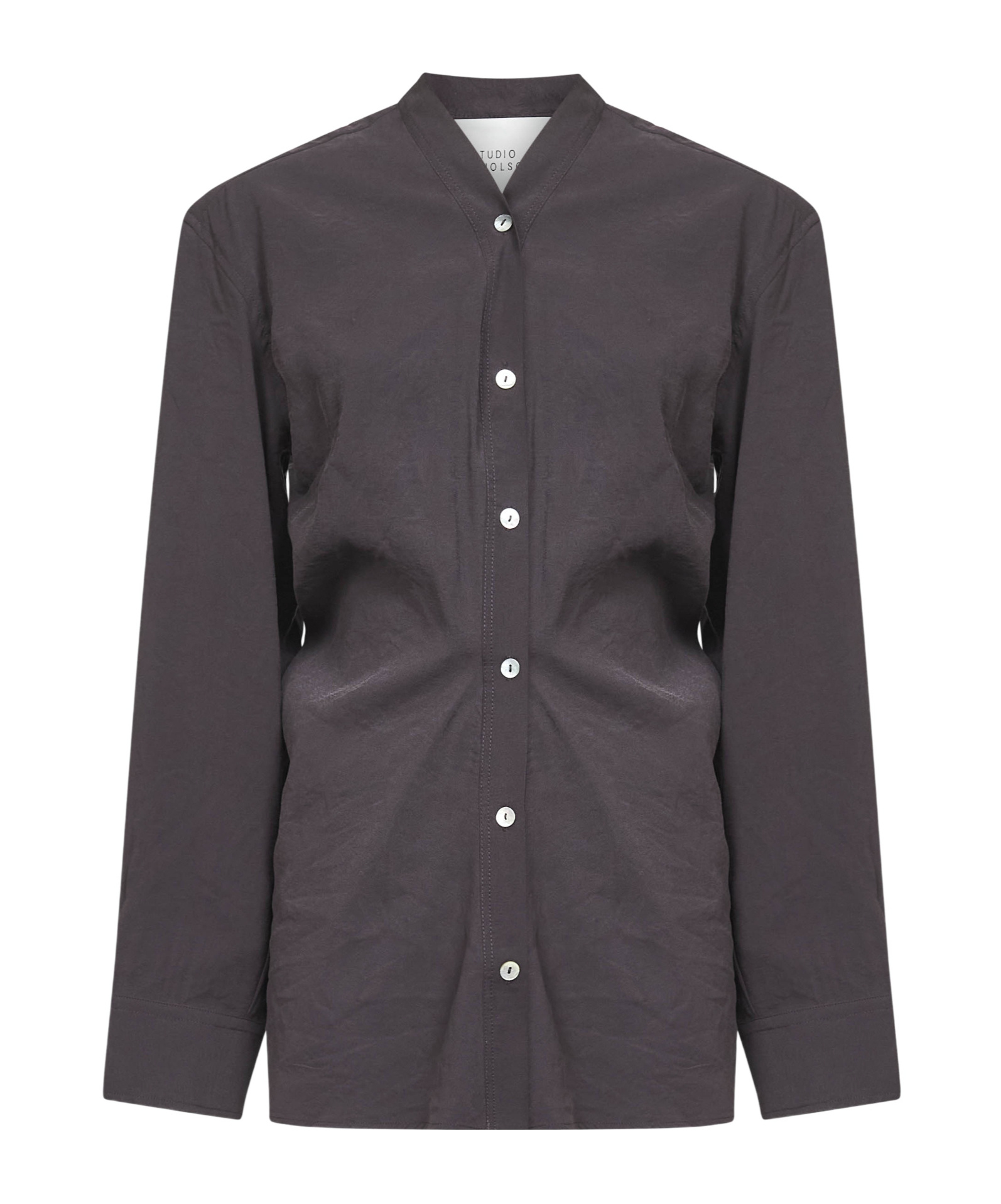 Studio Nicholson Long Sleeve Shirt In Black