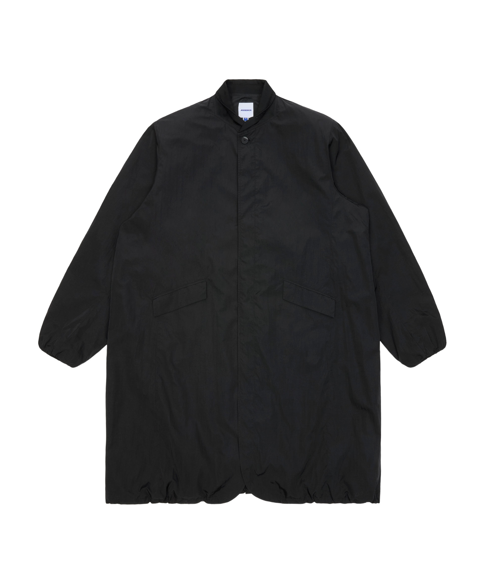 Ader Error Single Breasted Trench Coat In Black