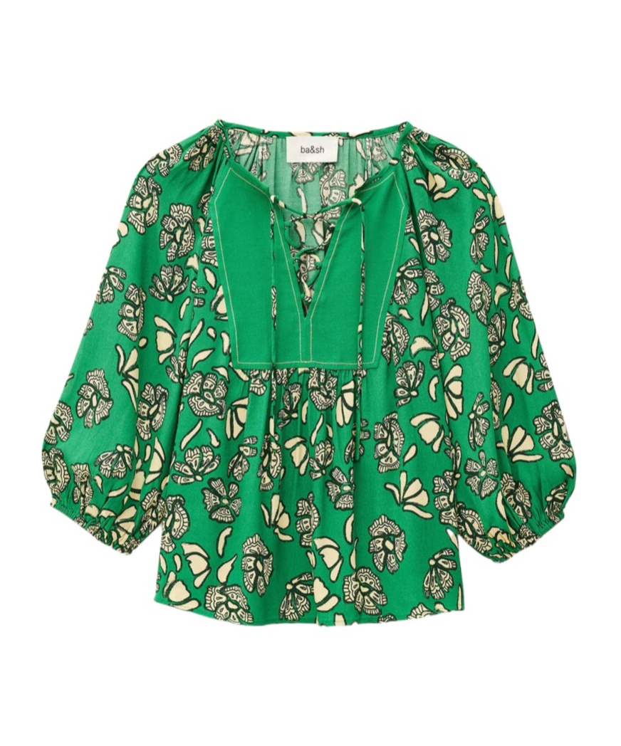 Bash Aura Blouse In Green