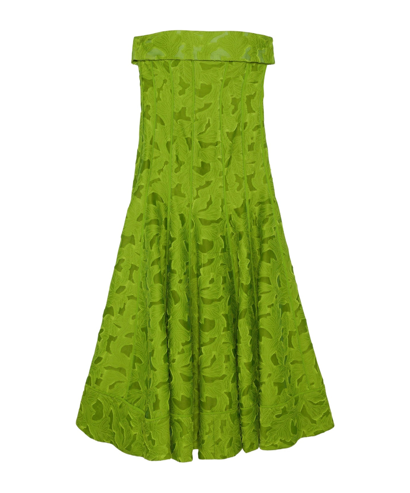 Jonathan Simkhai Imogen Jacquard Strapless Midi Dress