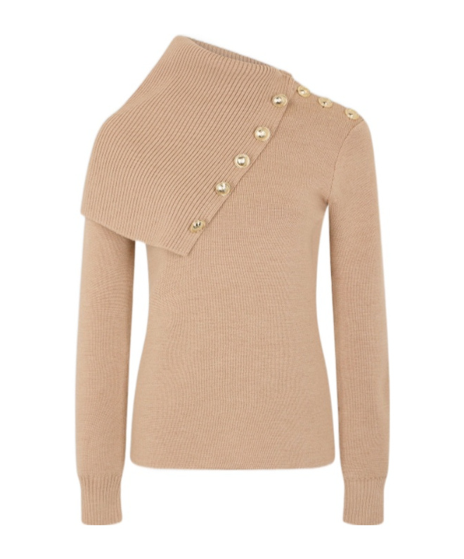 Rabanne Beige Sweater In Brown