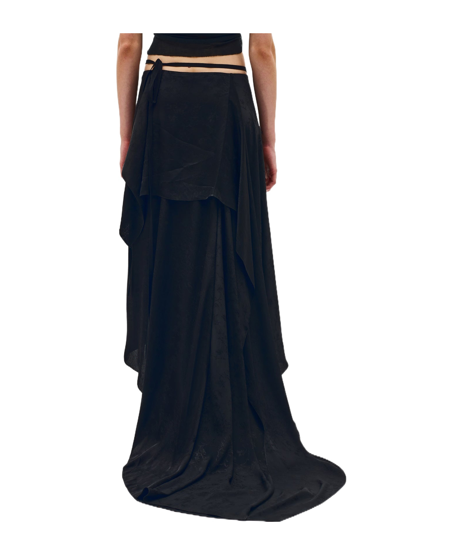Ann Demeulemeester Sirka Deconstructed Asymmetric Skirt In Black
