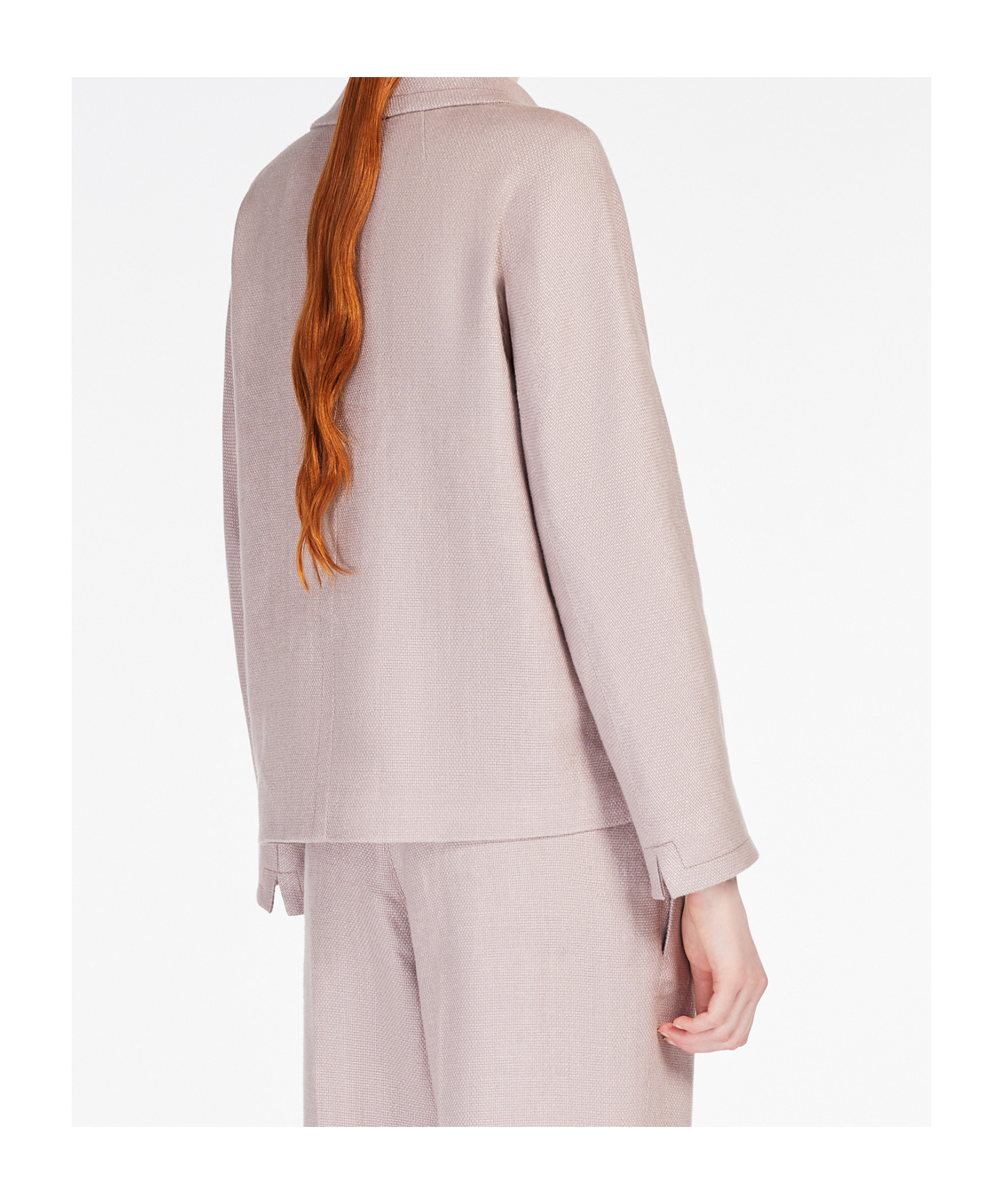 Max Mara Single-breasted Casual Jacket In Pink