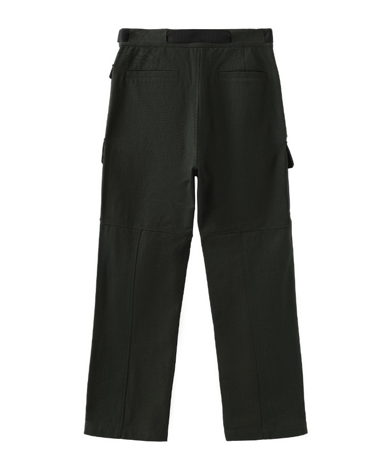 Marissa Chiara Belt Loop Casual Pants In Green