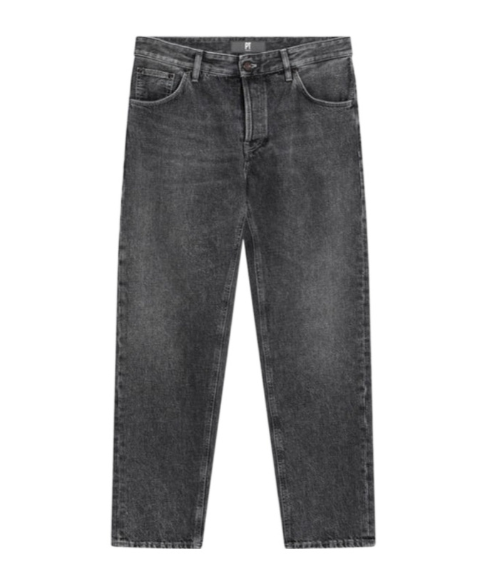 Pt Torino Washed-effect Straight Jeans In Black