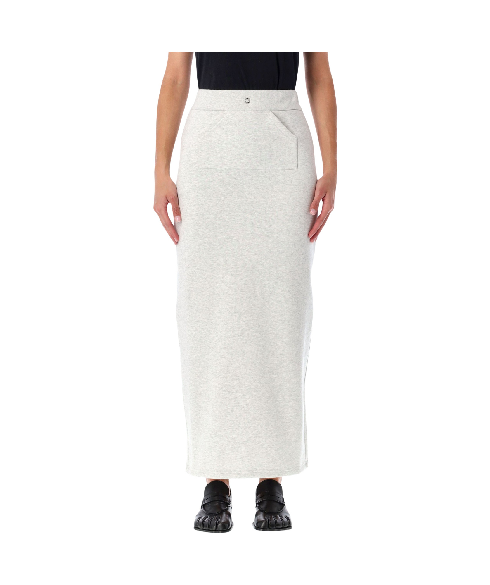 Coperni Grey Cotton Jogging Skirt In White