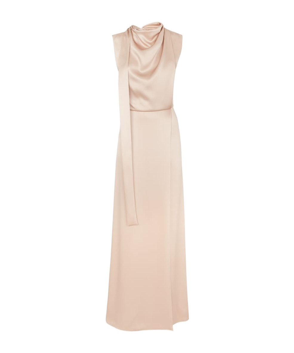 Fendi Sleeveless Dress In Nude